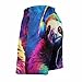 Men & Boys Fit Swim Trunks for Beach Athletic Hiking Quick Dry Drawstring Essentials Half Pants with Pockets Lining, Beachwear Neon Sloth Enjoy Music Art Fashion Swim Trunks