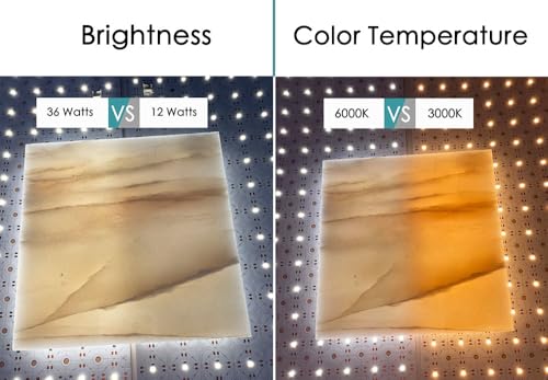 Image of 12-Pack LED Backlight Sheet 24V 36W 3000K Warm White, 19.3X9.6 inches Each Unit, Dimmable Flexible LED Panel Sheet for Backlit Translucent Stone /Marble /Onyx /Quartz Countertops Walls