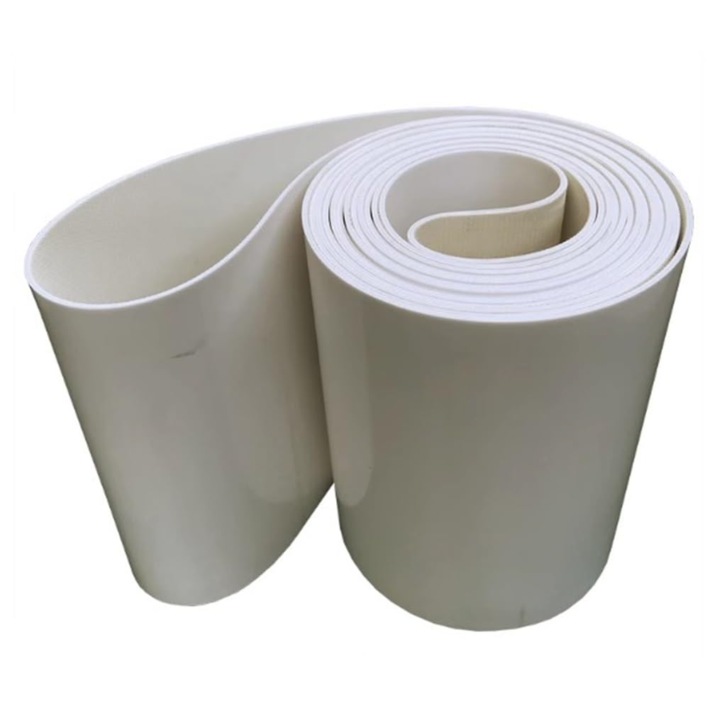 Nastro trasportatore in PVC, 3 mm, bianco, multiplo (30 x 200 cm), leggero, versatile per uso industriale e domestico, ideale per soluzioni di movimentazione dei materiali
