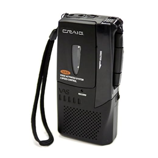Craig Micro Cassette Voice Recorder with LED Recording Indicator (CR8003)