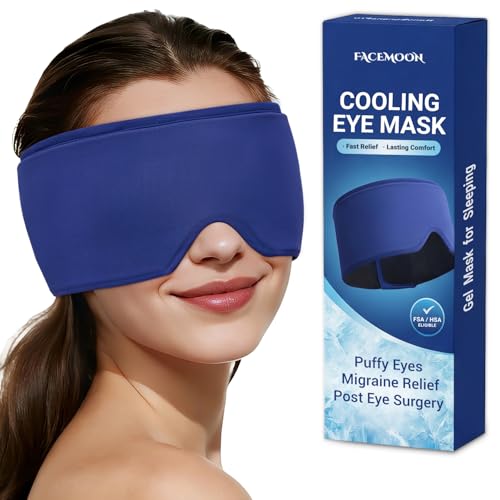 Cooling Eye Mask with Ice Gel. Instant Relief Puffy Eyes