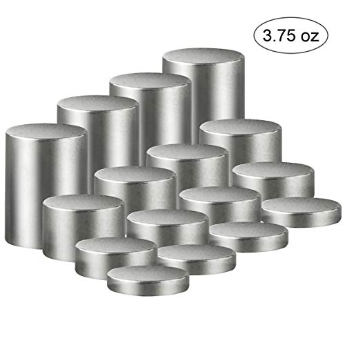 Pinewood Derby Weights 3.75 oz Incremental and Configurable 3/8 Inch Tungsten Weights