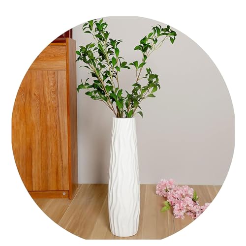 Grand vase de sol rustique moderne céramique support fleurs table - 2