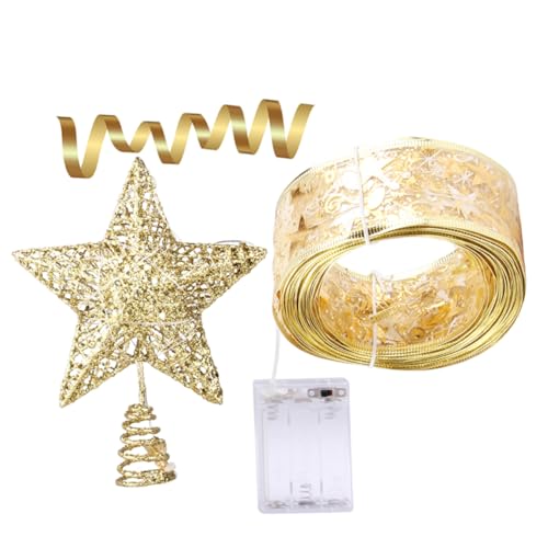 Guirnalda de luces de estrella para la copa del árbol de Navidad 2
