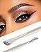 EIGSHOW Dual-Ended Precision Eyebrow Brush and Comb for Eyeliner Lining, Sculpting Brows, Professional Eye Makeup Tools (D109B)