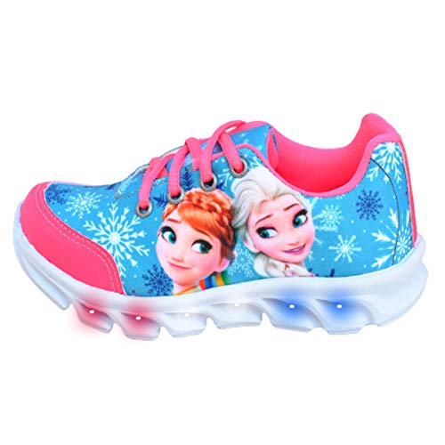 Tênis Feminino Infantil Led Luzinha Frozen + Chinelo (26)