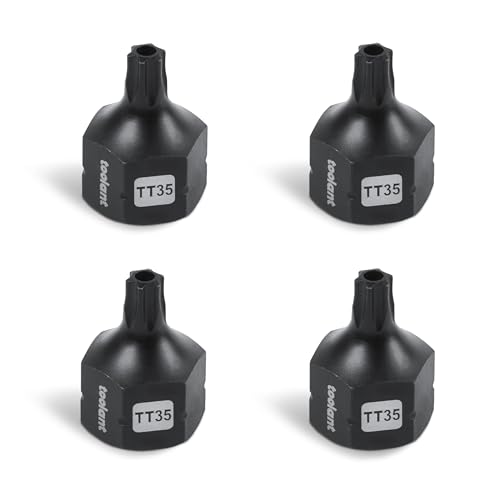 Image of toolant 3 /8 inch drive TT35 impact torx bit socket set 4PCS, Torx Drive, S2 Steel Air Drive Torx Socket set,Impact Grade,Anti-Roll Design