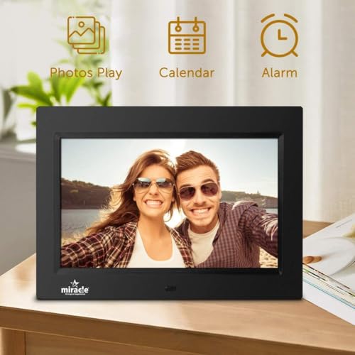Image of Miracle Digital 10 inch Digital Picture Frame IPS HD Screen with 8GB Storage & 2GB RAM, 180 Wide View, Auto Rotate, Play Video & Music, Support SD Card /USB, Remote, Slideshow Display