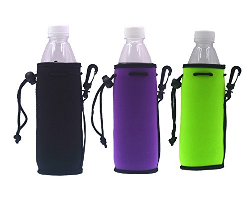 Neoprene Water Bottle Drawstring Insulator Cooler Sleeve bag (Mix-3)
