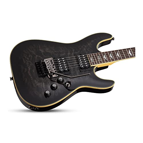 Image of Schecter Guitar Research Omen Extreme-6 Fr Electric Guitar - See-Thru Black - Satinwood