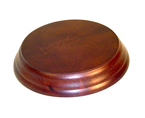 National Artcraft Round Wood Display Base with 4