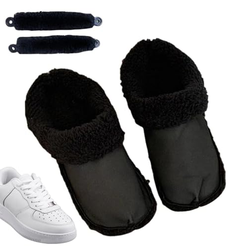 レディース用厚手インソール, ふわふわスリッパインソール(靴ひも付き), 柔らかく暖かいユニセックス 心地良いライナー, ウォーキング アウトドア 寒い季節 日常履き 室内 冬 家庭用