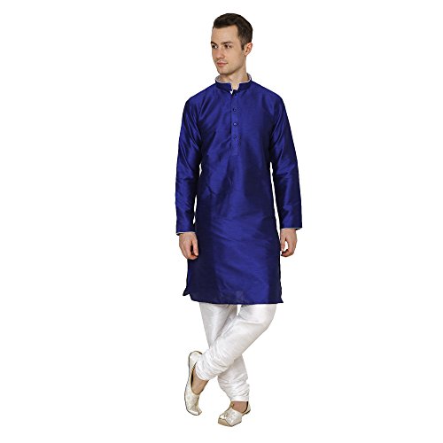 ROYAL KURTA Men's Dupion Silk Kurta Pyjama Set Cover