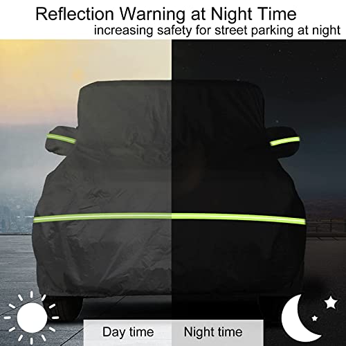 Image of Car Cover Compatible with BMW M4 /4 Series /i4 eDrive /428i 430i 440i 2014-2024, 6-Layers 210T Windproof All Weather Waterproof UV Sun Protection Snow Dust Storm Resistant with Straps Outdoor Covers