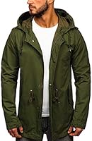 BOLF Men's Winter Coat Jacket Single Breasted Epaulets Elegant Style Mix 4D4