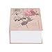 Pilipane Unseen Metal Lock Box, Innovate Simulation Book Safe Box Money Jewelry Collection Storage Case, Small Sized Diversion Book Safe Storage Box (Rose)