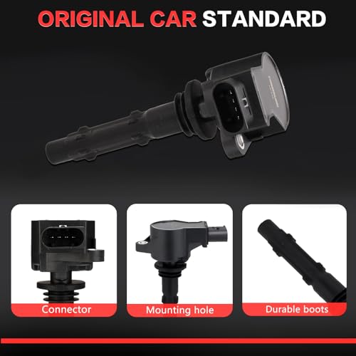 CASEONJAN Ignition Coil Pack UF535, Compatible with Mercedes Benz CLK ML E C GLK R SLK Class 2.5L 3.0L 3.5L V6 Replaces C1691 UF585 UF535 by CASEONJAN - Used condition - Image 2