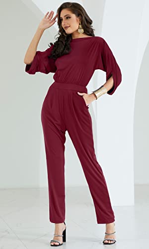 Image of KOH KOH Womens Short Sleeve Semi Formal Cocktail One Piece Jumpsuit Romper