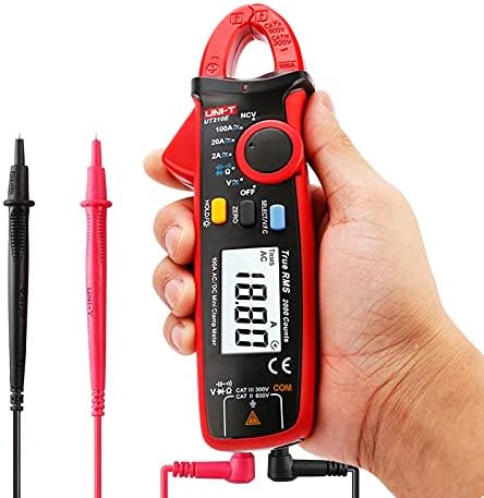 UNI-T UT210D/UT201E Digital Clamp Meter True RMS Voltage Resistance Capacitance Multimeter Temperature Measure Auto Range Electrical (ABS)