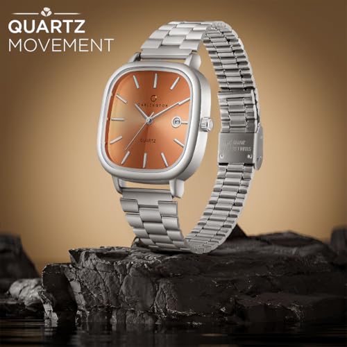 Image of Carlington Classic Series Analog Men Wrist Watches with Stainless Steel Strap & Date Display | Premium Fashion Watches for Gents | CT - 5010