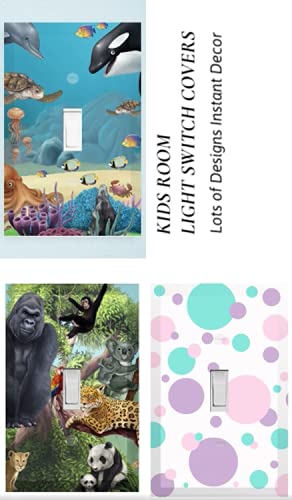 Sweet Dream Baby Nursery Room Light Switch Wall Plate Cover Decorative Kids Bedroom Decor, Moon & Stars, Clouds Toddler Playroom (Pink) #TOP3