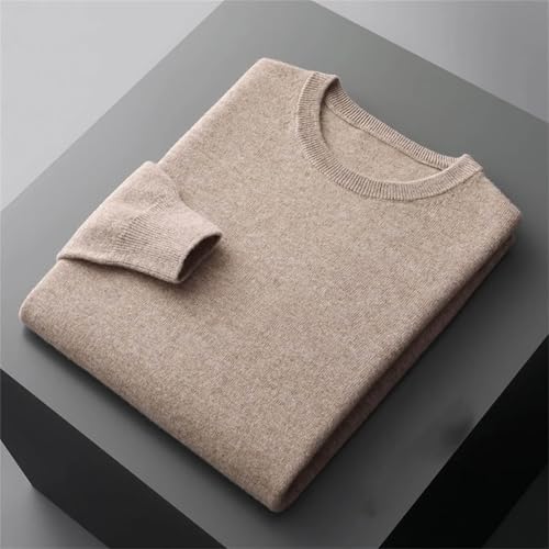 Wool Men's Sweater O-Neck Knitted Long-Sleeved Men's Pullover Basic Solid Color Casual top4