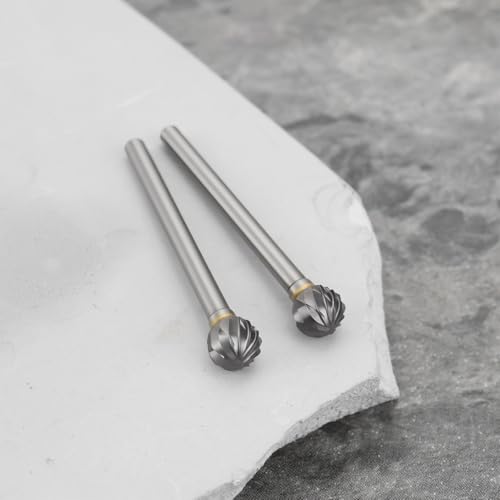 Image of 10pcs 6x6mm Solid Carbide Milling Cutter Compatible with Dremels Proxxon Ball Engraving Machine
