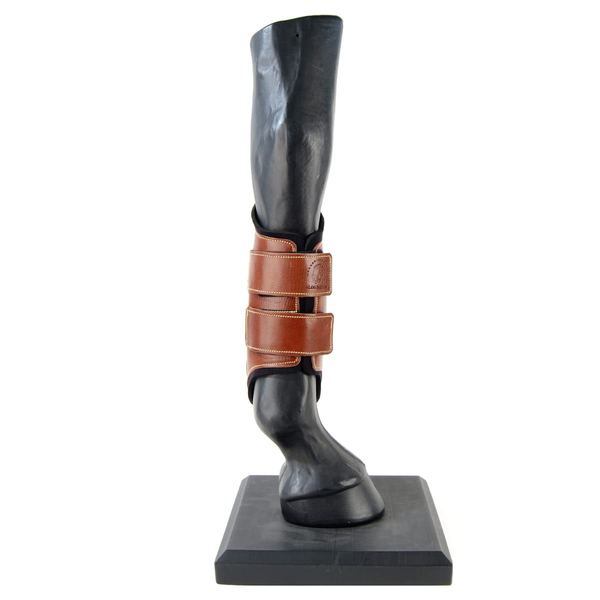 Protector cuero y neopreno Los Nietos | Color Coñac | Equipamiento para el caballo | Producto de Guarnicionería | Tradición artesana | Los Nietos