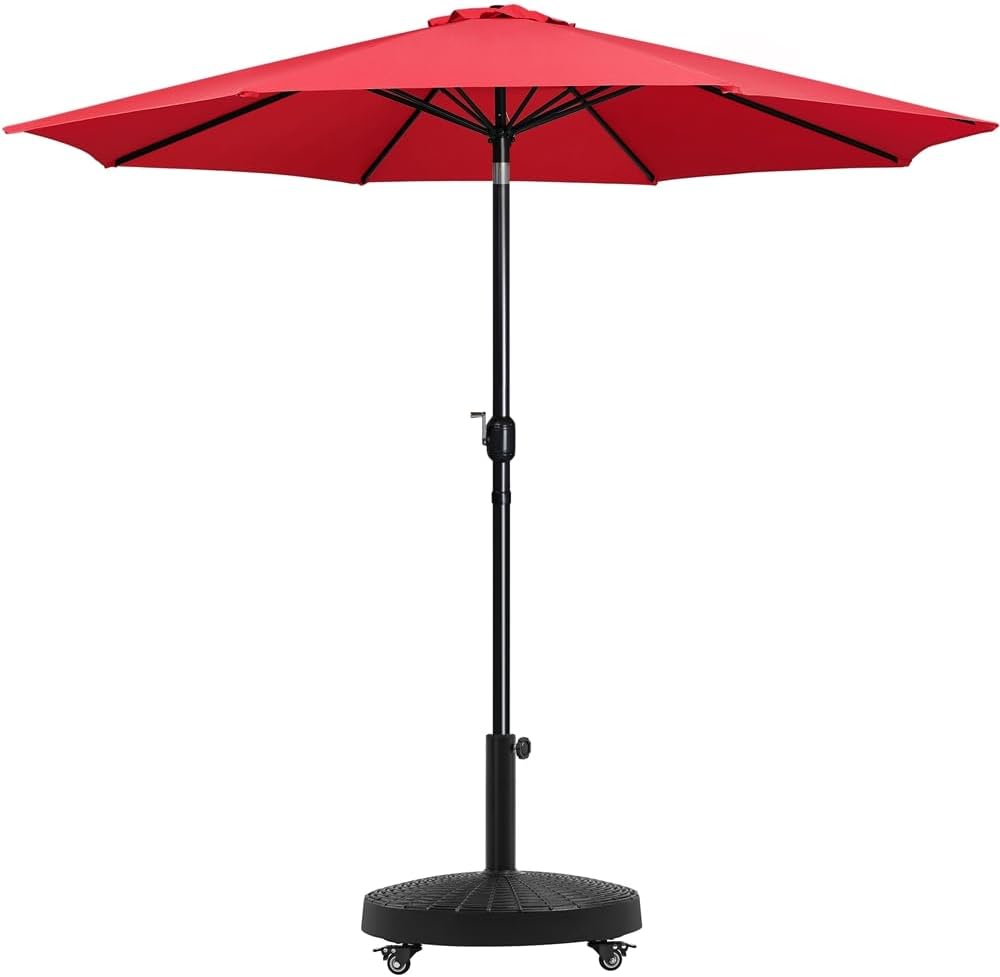 Yaheetech Patio Umbrella with Base Included,11FT Outdoor Umbrellas for Patio with 55lb Base
