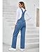 Vetinee Jean Bib Overalls for Women - Denim Dungarees Jumpsuit Quiet Harbor Small Fits Size 4 / Size 6