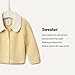 Amazon Essentials x Sofia Grainge Unisex Babies' Peter Pan Collar Sweater Jacket, Butter Yellow, 6-9 Months