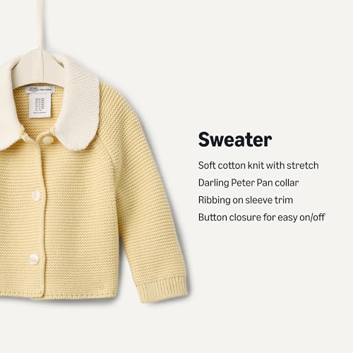 Image of Amazon Essentials x Sofia Grainge Unisex Toddlers and Babies' Peter Pan Collar Sweater Jacket