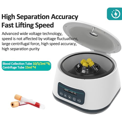 Centrifugeuse pour sang portable écran LCD de table pour pratique médicale et PRP
