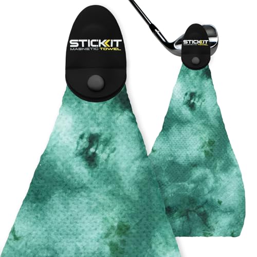 STICKIT Magnetic Golf Towel, Premium 29" Microfiber with Deep Waffle