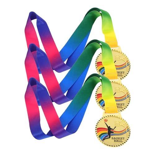 Medallas de baloncesto doradas para entregas de premios en ligas escolares y clubes