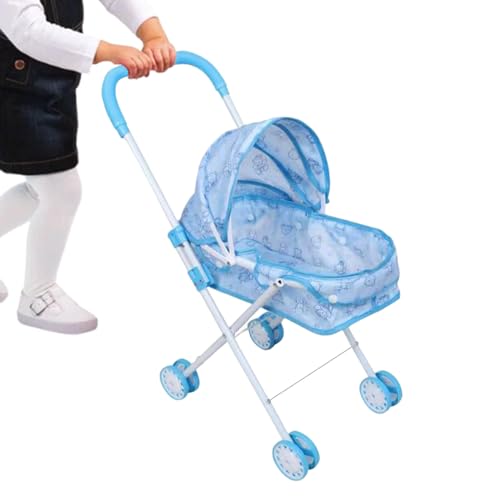 Cochecito para Muñecas | Carriola con Capota Ajustable   Juguetes de Carriola para Niñas   para Guardería y Juego Interior Exterior Educativo Preescolar Infantil