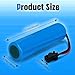 3.7V 2500mAh Li-ion Battery 2 Pack Rechargeable Batteries with 2 USB Charger Cable for Remote Control Cars, Toy Monster Off-Road Trucks