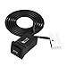 Qiilu USB O AUX Switch, Male-to-Female, 101cm Cable, Suitable for MK5, MK6, Golf, Rabbit, ABS Material, Easy Installation