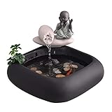 [Indoor Anfänger Brunnen] Schalten Sie den Raum in eine Oase der Ruhe.Die interne Pumpe hält das Wasser fließt nur Plug-in