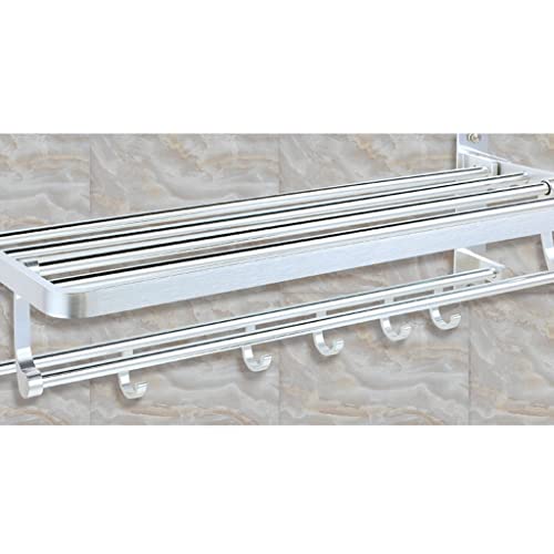 Almacenamiento plegable XMING para baños pequeños con toallero doble 8