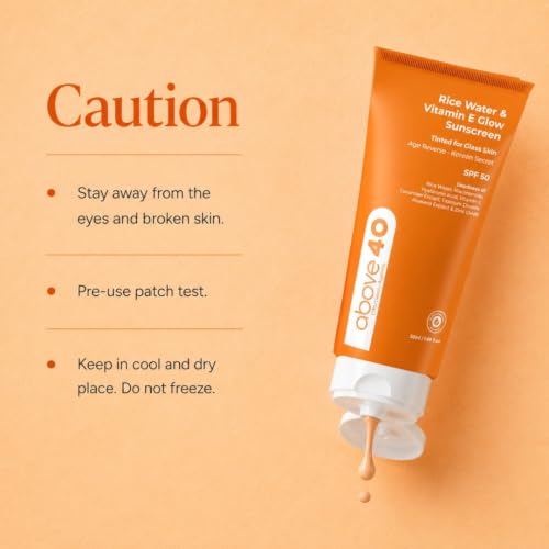 Image of Tinted Sunscreen SPF 50 PA++++ Korean Glow Sunblock with Niacinamide & Hyaluronic Acid, No White Cast, UVA & UVB Protection, For Men & Women, All Skin Types, 50ml