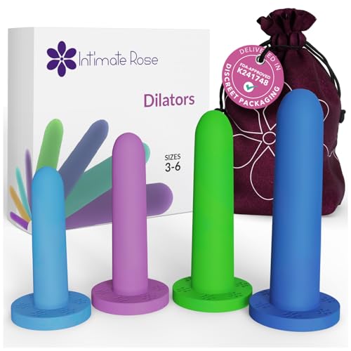 Medium Vaginal Dilators for Pelvic Floor Therapy & Vaginismus Pain Relief – FDA-Cleared Silicone Set with 100+ Tutorials, Support Group & Doctor Access
