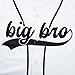Yawtaut Big Brother Shirt for Toddler Boy Baseball Jersey Button Down Hip Hop Sport T Shirts Baby Announcement Tee Top White