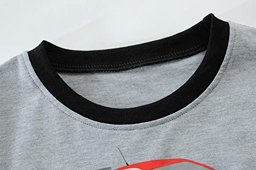 DDSOL Toddler Boys Pajamas Summer Pjs Kids Short Sets Baby Sleepwear Truck Car Soccer Jammies 2-7 Years3