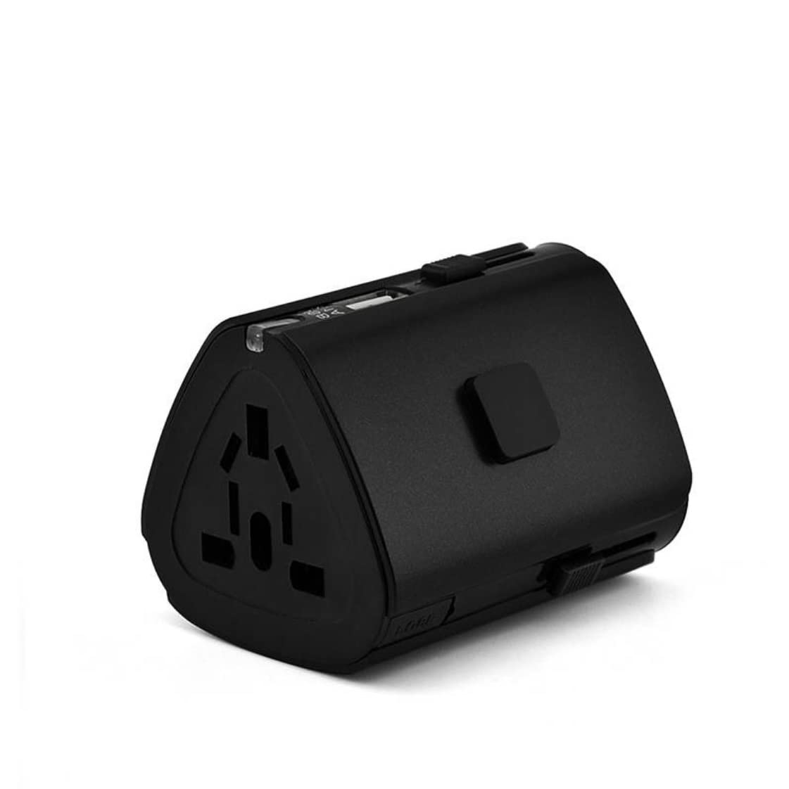 Universal Travel Plug Power Adapter 35W PD Ultra-Fast Wall Charger AC Plug Adaptor Worldwide All in One for USA EU UK AUS (Black)