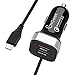 Produktbild USB Type C KFZ Ladegerät, CHGeek Quick Charge 3.0 Auto Ladegerät mit USB-C Kabel Adapter Schnellladegerät für Smartphones und Mehr - Schwarz