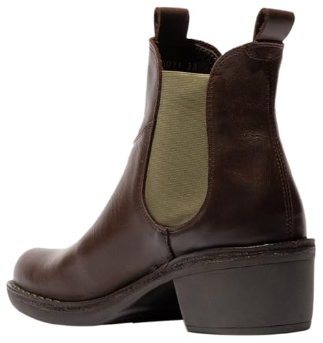 Fly London Damen MEME030FLY Fashion Boot, DK. Brown(Green Elastic), 40 EU