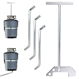 Garbage Disposal Wrench with 3pcs Hexagonal Wrench, Alloy Garbage Disposal Tool Key Unjamming Parts Tool for Sink Maintenance