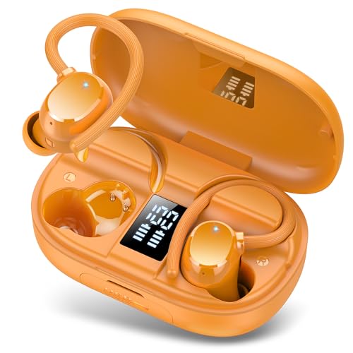 Image of Wireless Earbuds 128hrs Bluetooth 5.3 Headphone Sport, 2026 Bluetooth Earbuds Stereo Deep Bass Over Ear Bud with Earhooks, ENC Noise Cancelling Mic, IPX7 Waterproof Earphone for Workout /Running