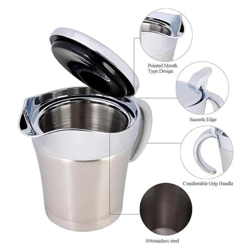 Pichet de service de restaurant double paroi en inox durable